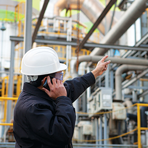 worker in a processing plant